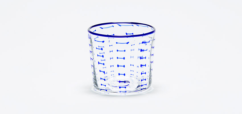 ガラスの原料が溶けている模様