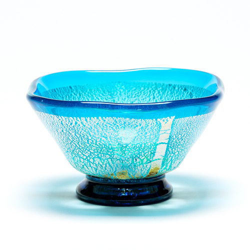 銀彩角小鉢（アサギ）