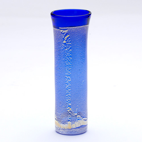 銀彩一輪差(青)