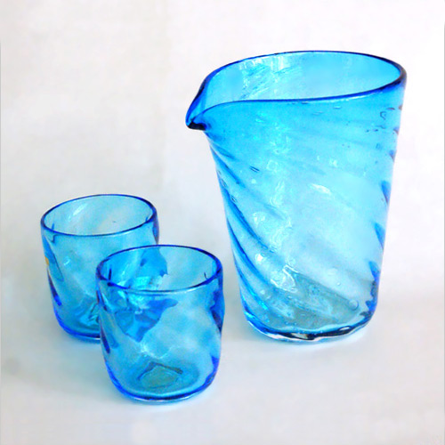 片口アサギ酒器セット