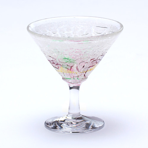 釉裏銀彩花散らしカクテル