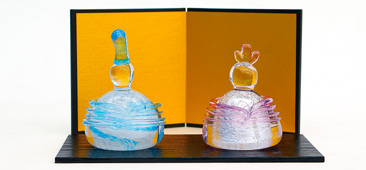 ガラスのお雛様