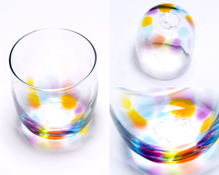 虹色ロック｜肥前びーどろ｜佐賀の伝統的ガラス工芸