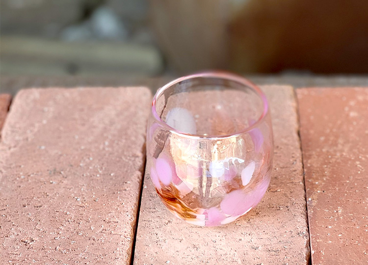 しずく型グラス 桜