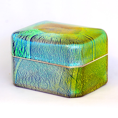 金銀彩玉手箱「緑彩」