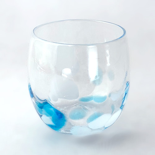 しずく型グラス 紫陽花